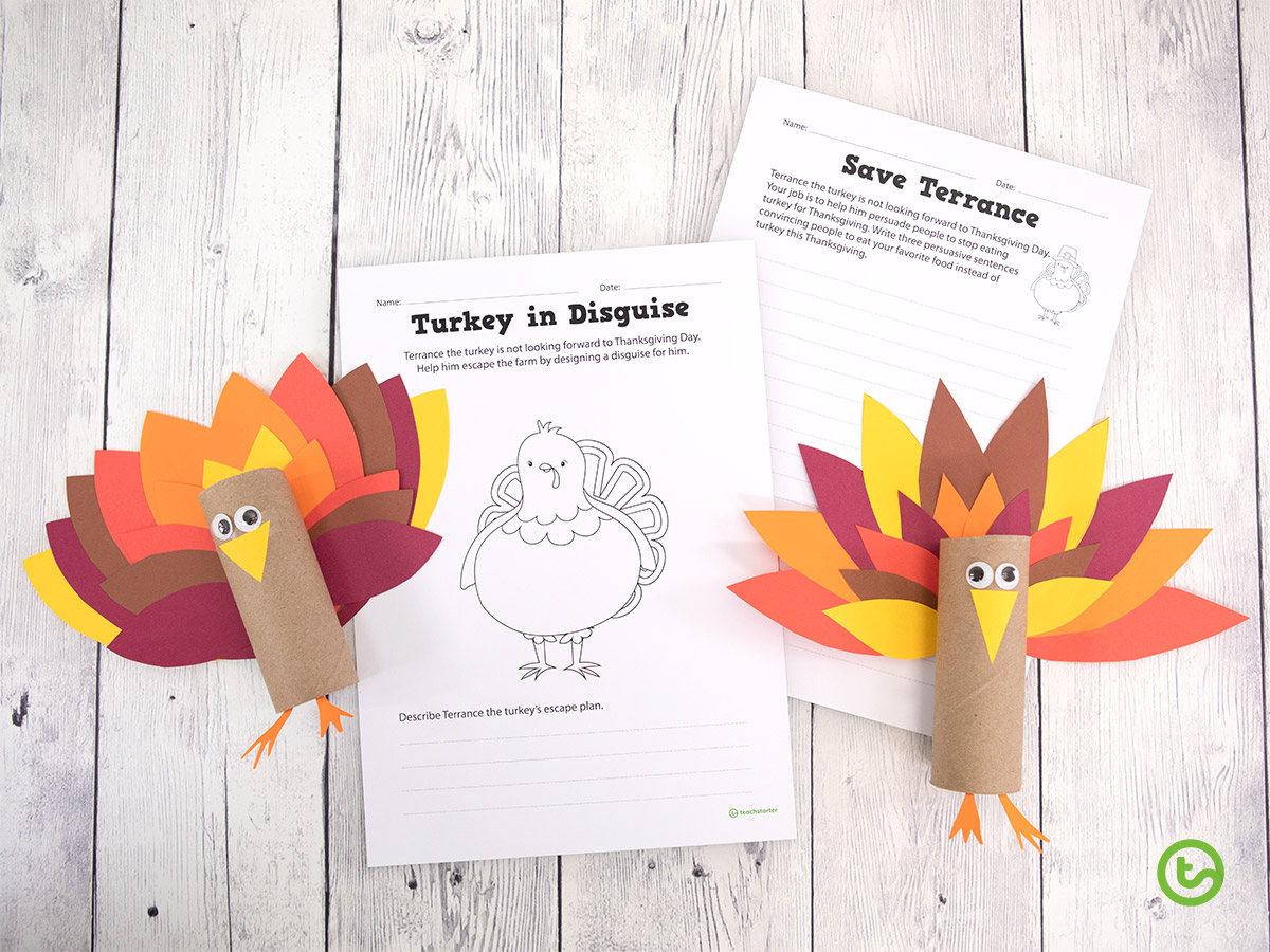 Thanksgiving Activities for the Classroom - Save Terrance the Turkey