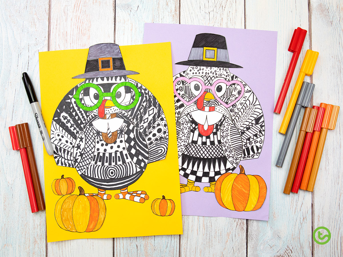 the Funky Turkey Printable