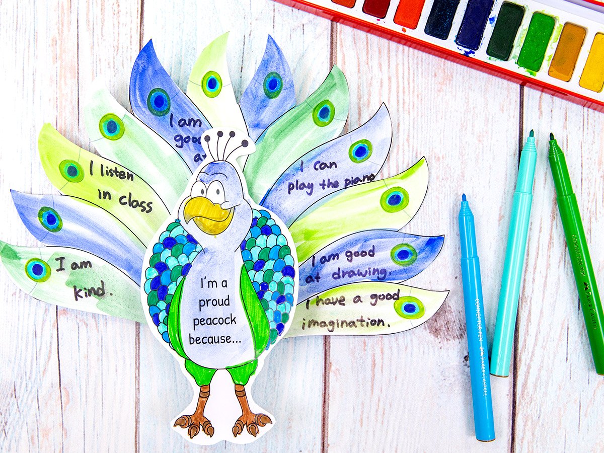 Proud Peacock Activity for Kids
