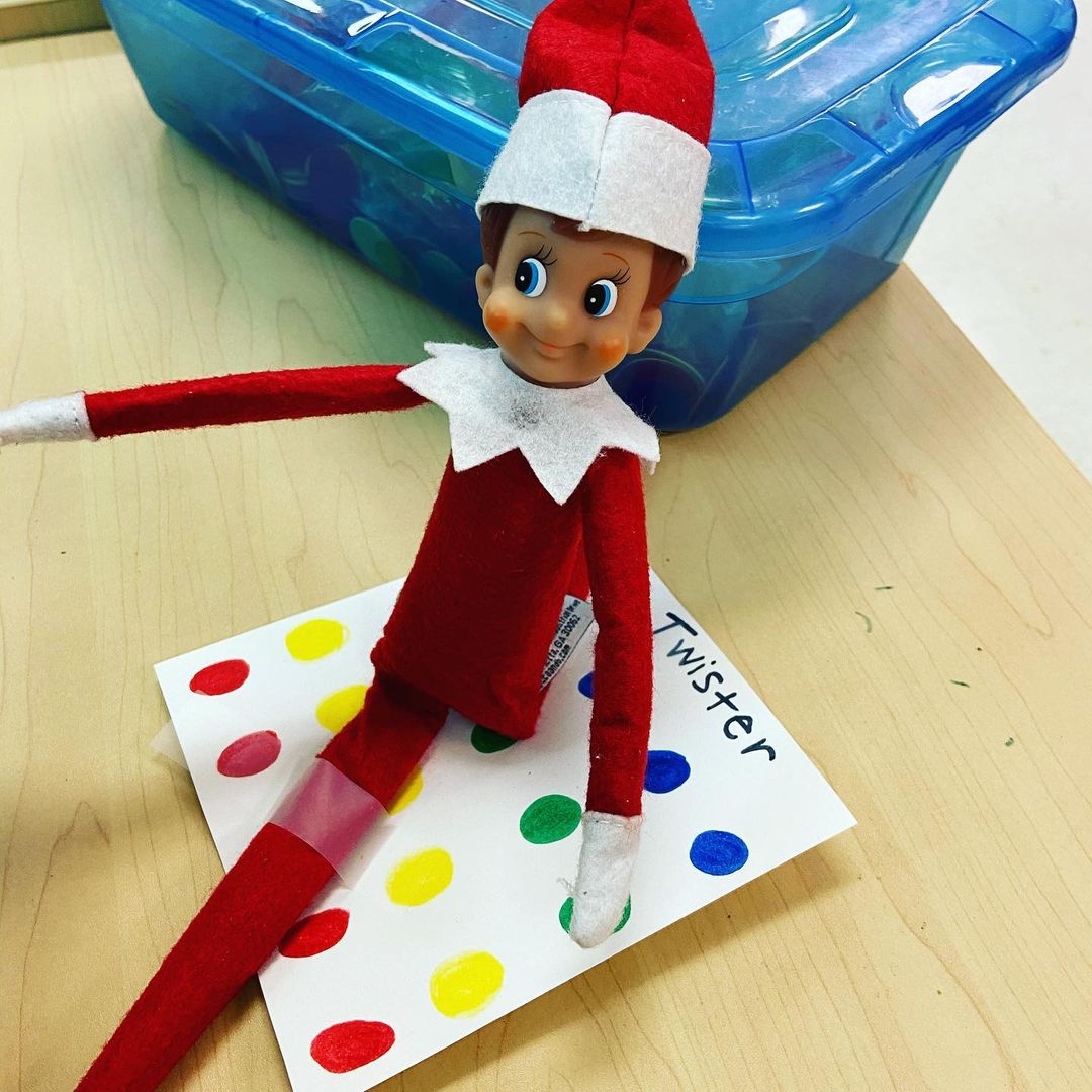Elf on the Shelf Playing Twister