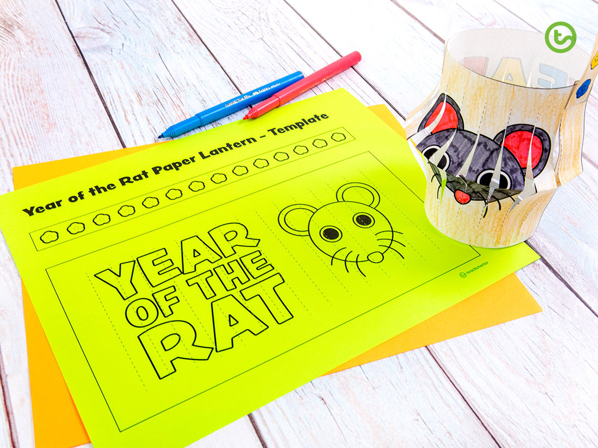 Year of the Rat Paper Lantern