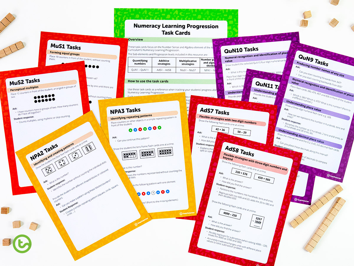 Guided maths task cards