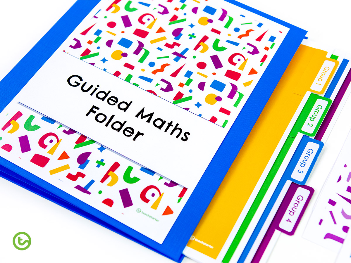 Printable Guided Maths Folder Templates