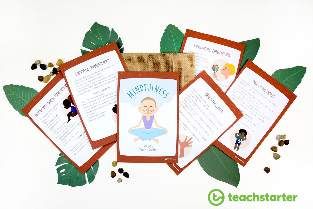 mindfulness activity cards for the classroom