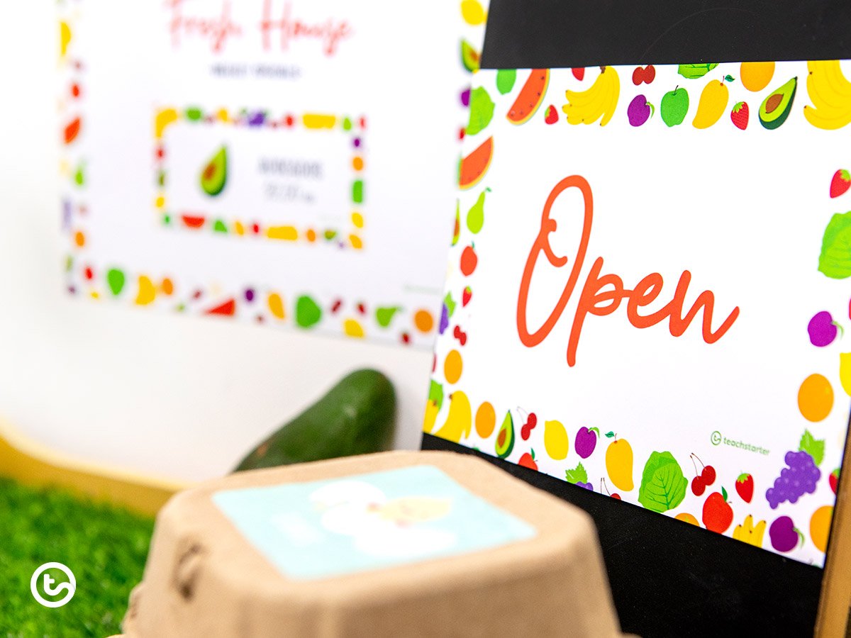 Fruit and Vegetable Shop - Open and Closed Signs