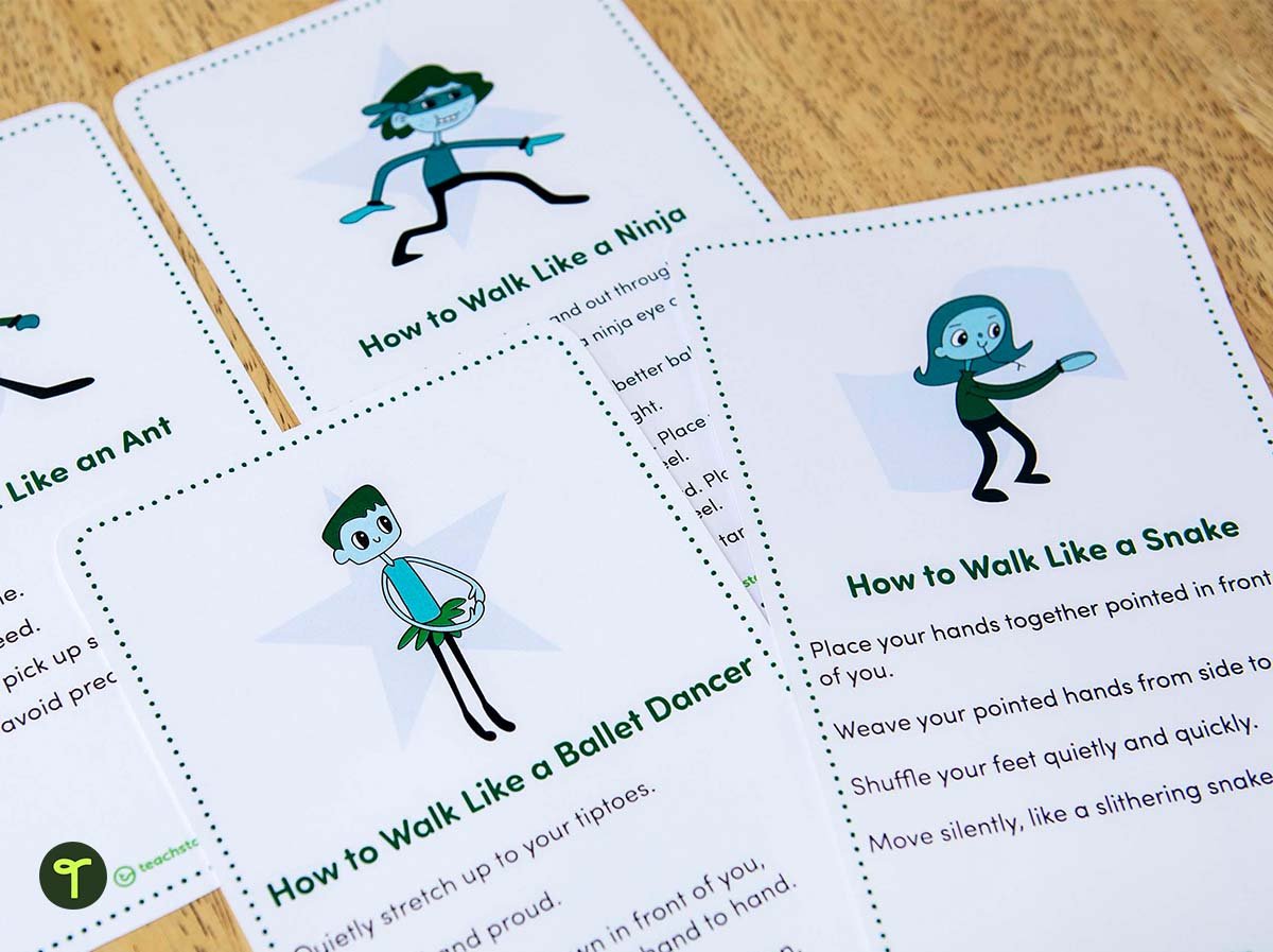 How To Walk Like Cards for kids