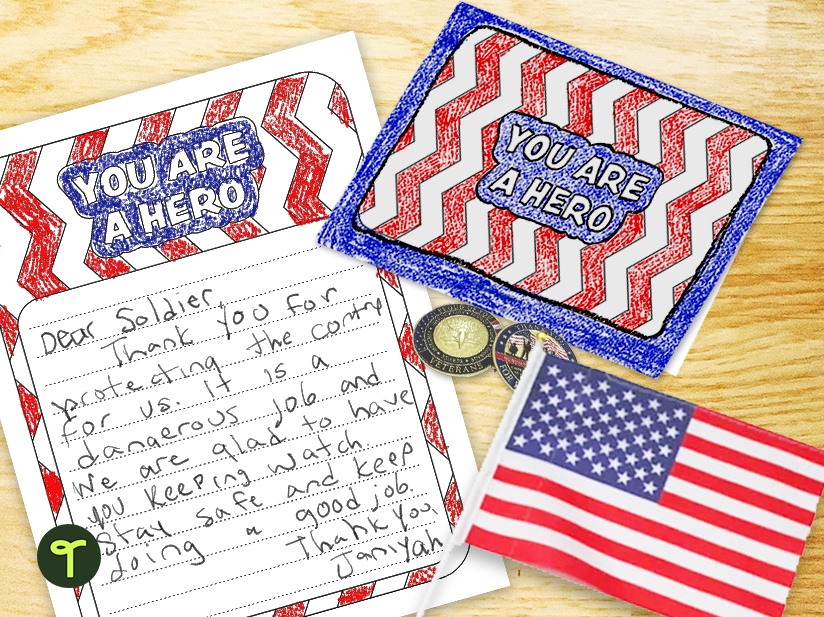 You Are a Hero - Greeting Card and Letter Template