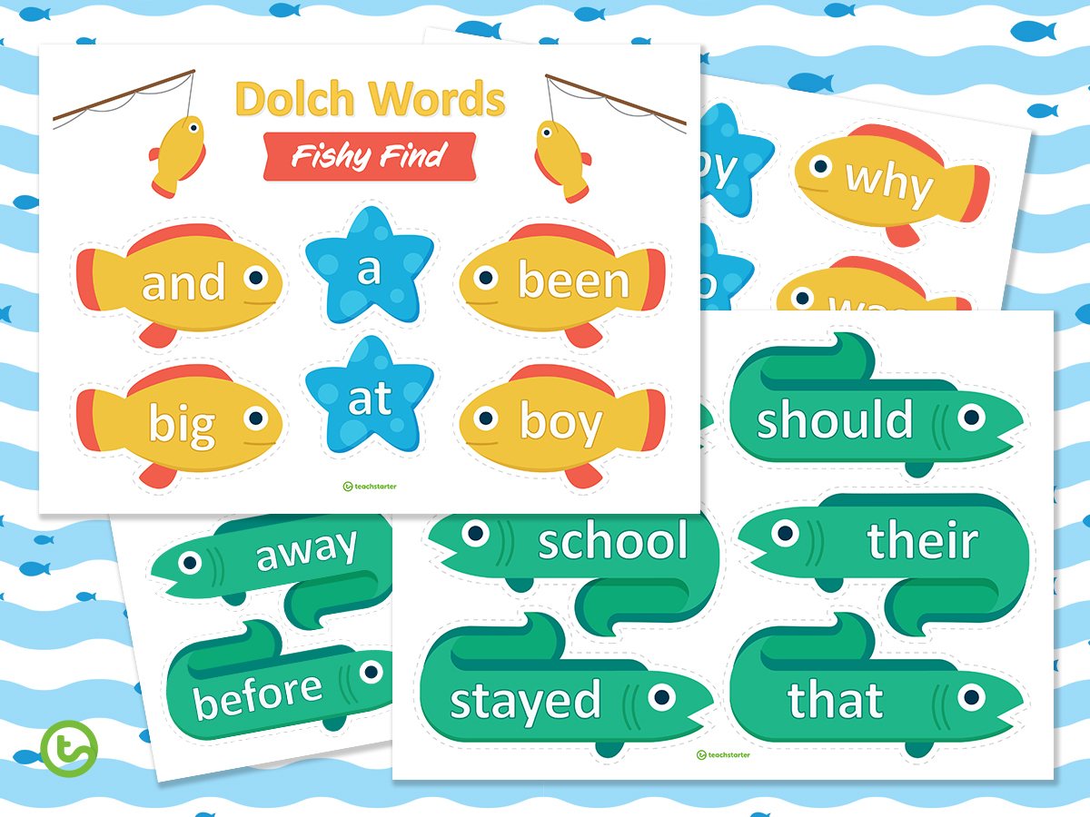 Easy Sight Word Fishing ESL ELL Newcomer Game