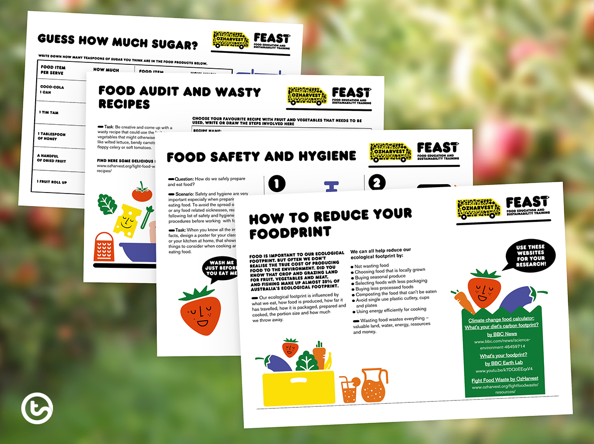 OzHarvest FEAST Home Activity Cards