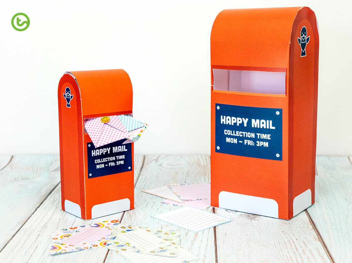Printable mailbox for the classroom