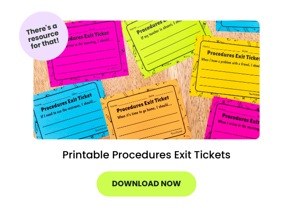 Procedure Exit Tickets