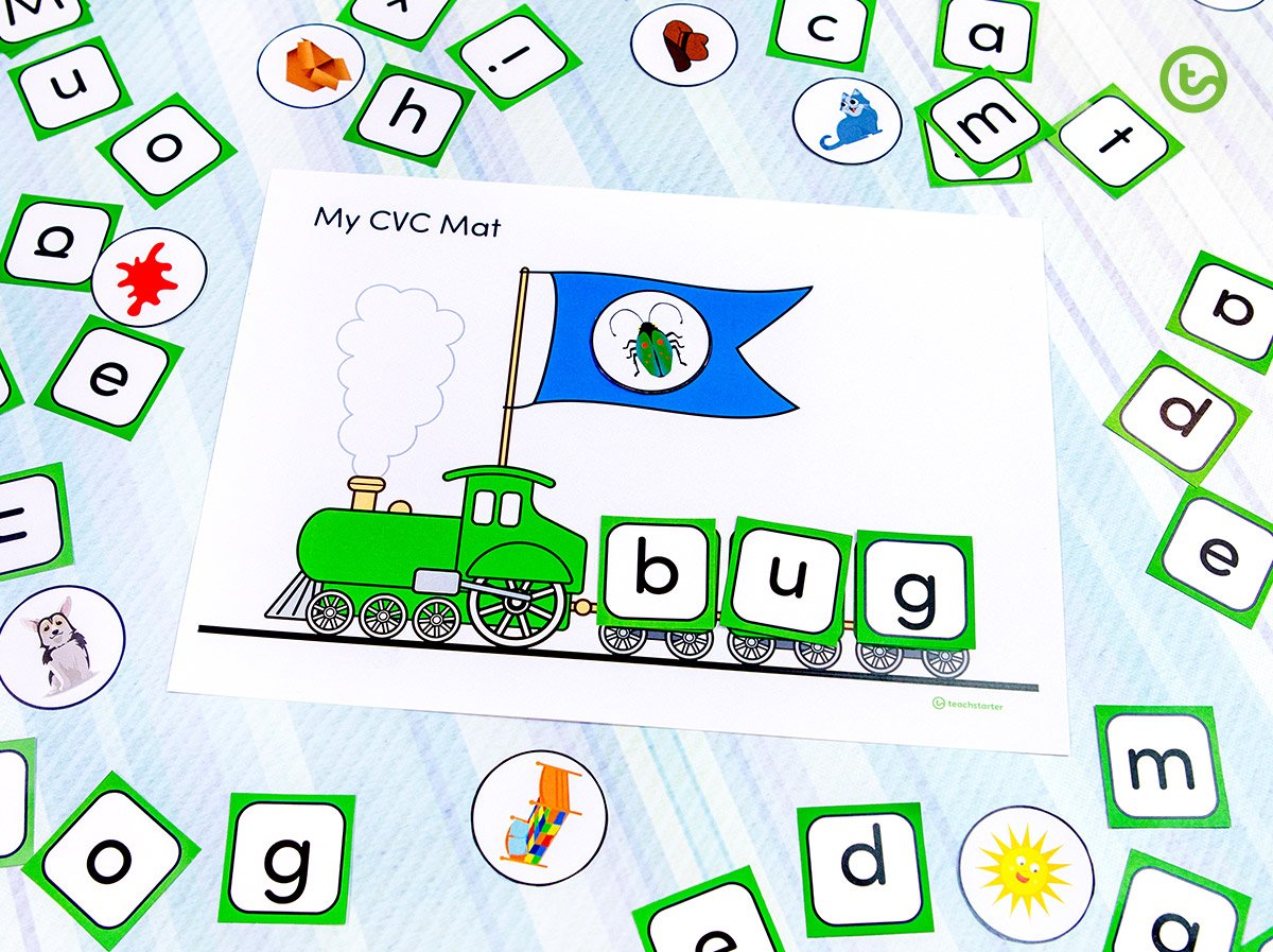 cvc word mats for kids