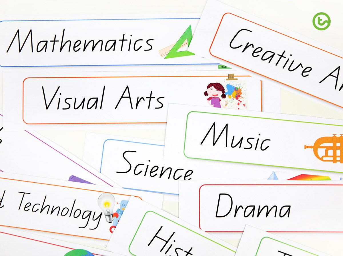 Visual timetable for the classroom