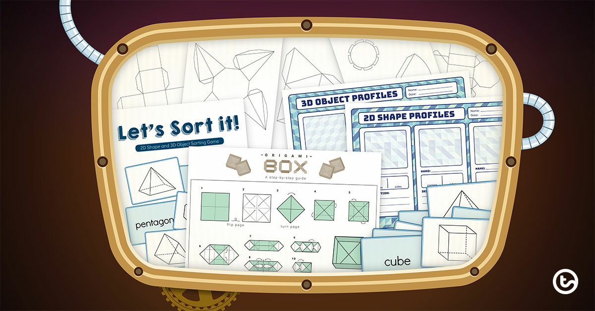Shape Seekers 3D Object Unit Plan Blog Banner
