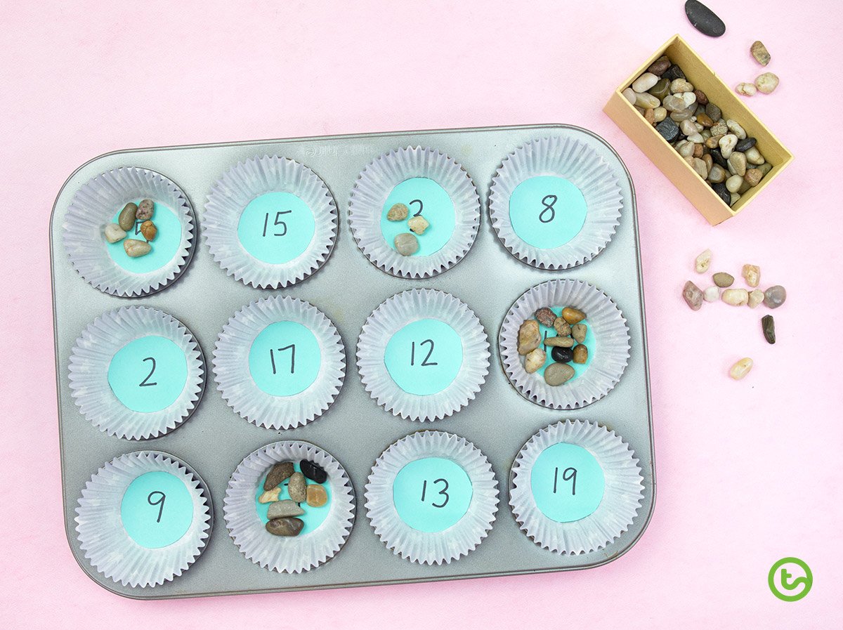 Christmas Muffin Tin Reading Games