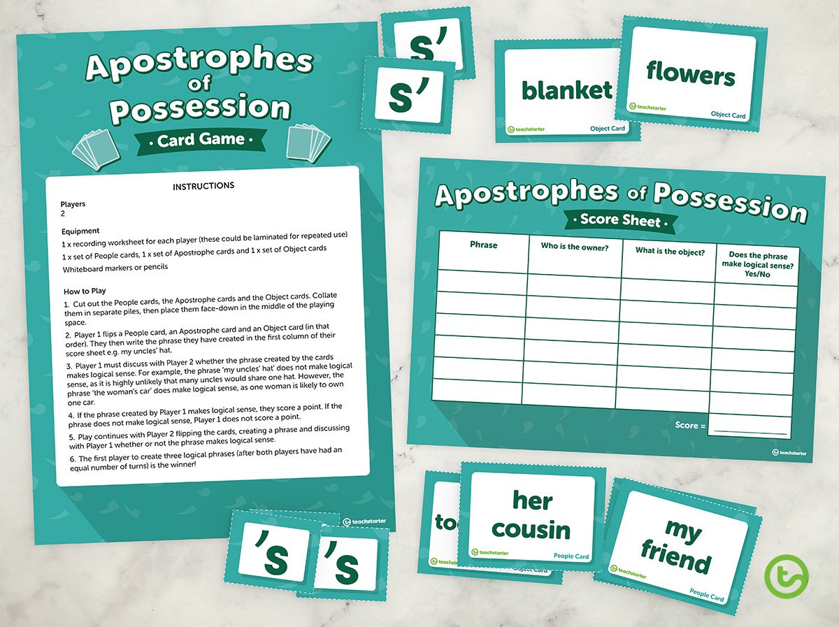 Apostrophe game for kids