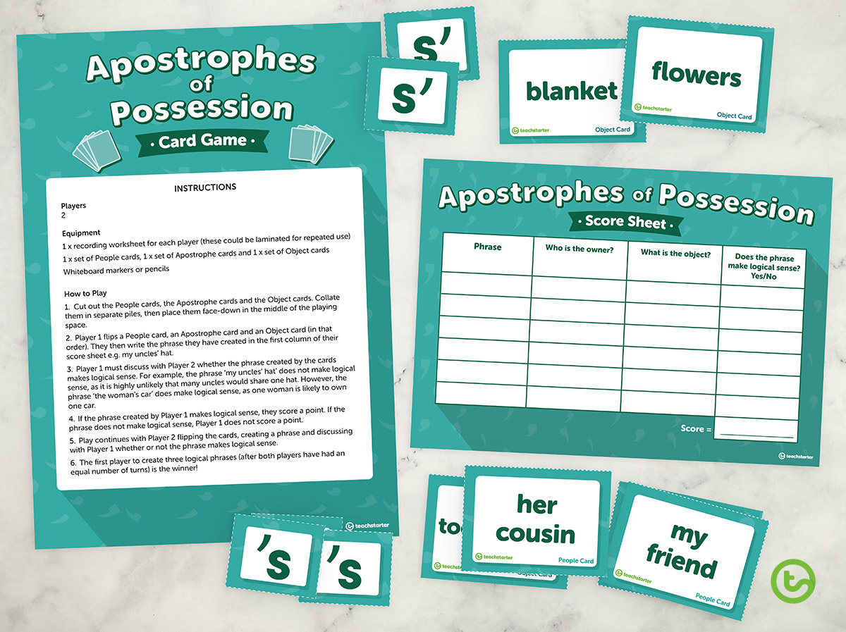 Apostrophe game for kids