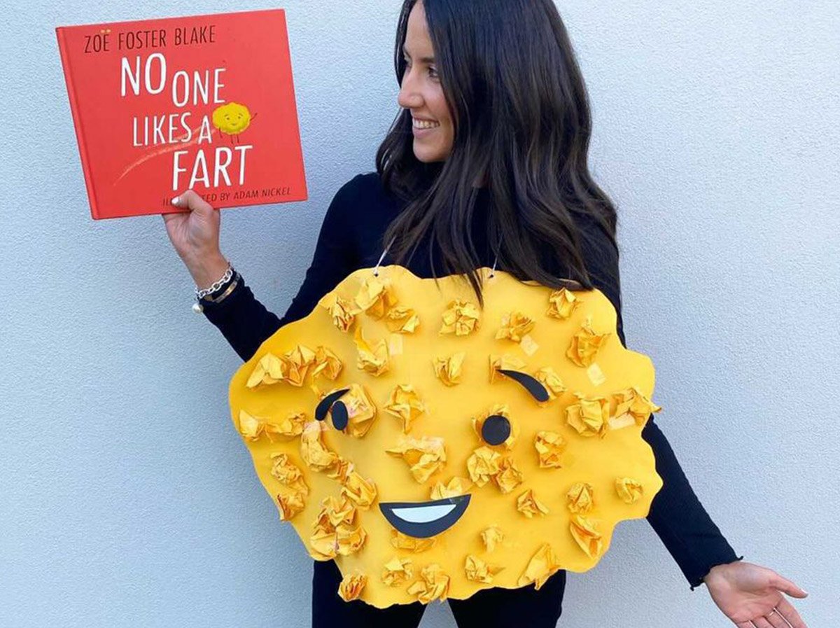 No one likes a fart book week costume for a teacher