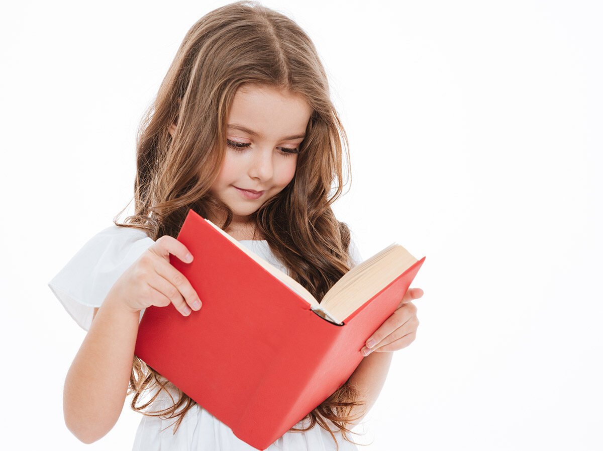 Girl reading a book