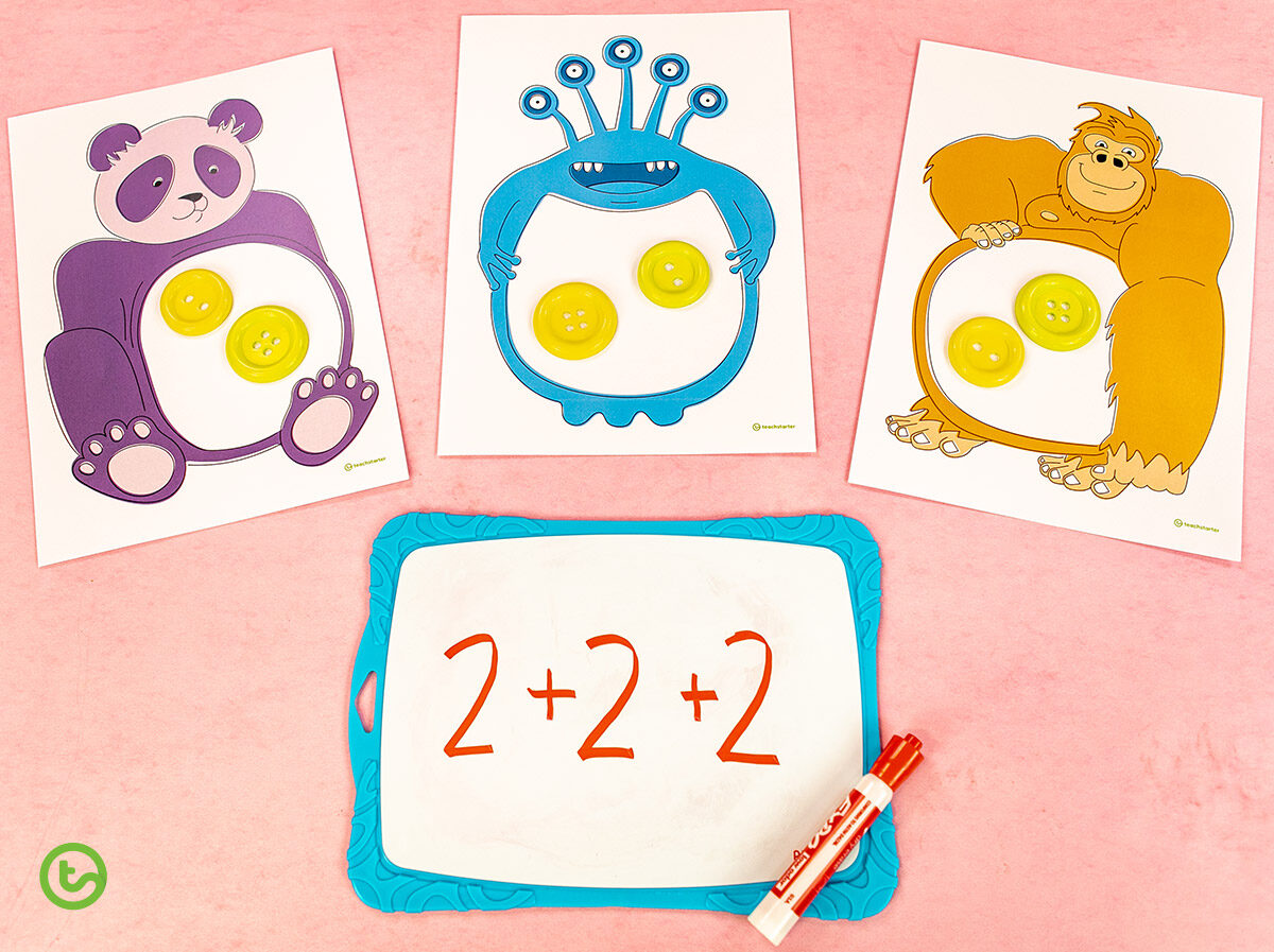 Repeated addition hands-on activity