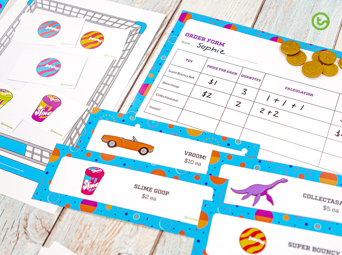 Repated addition activity for kids