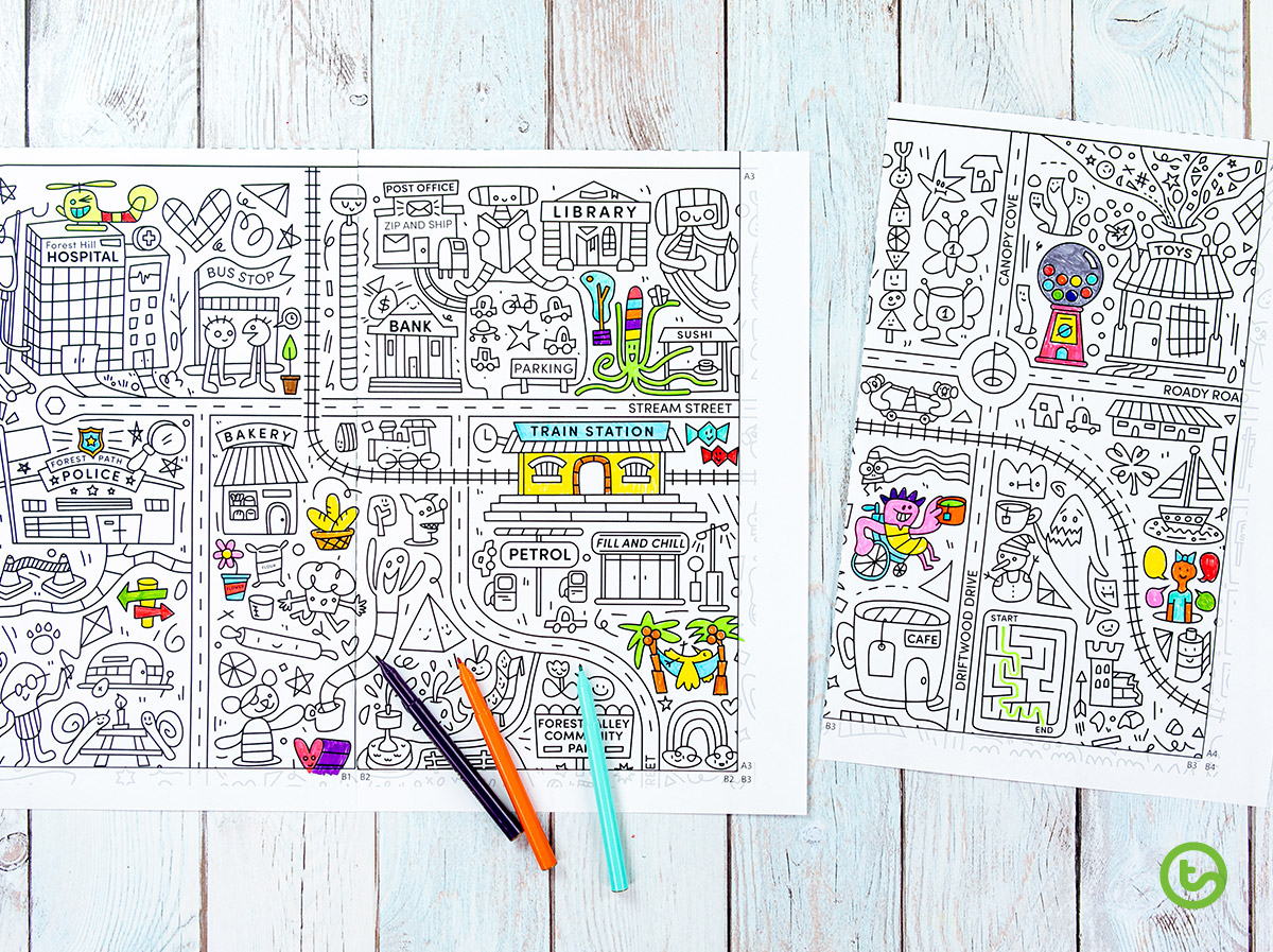 Giant Colouring Sheet – Community Map