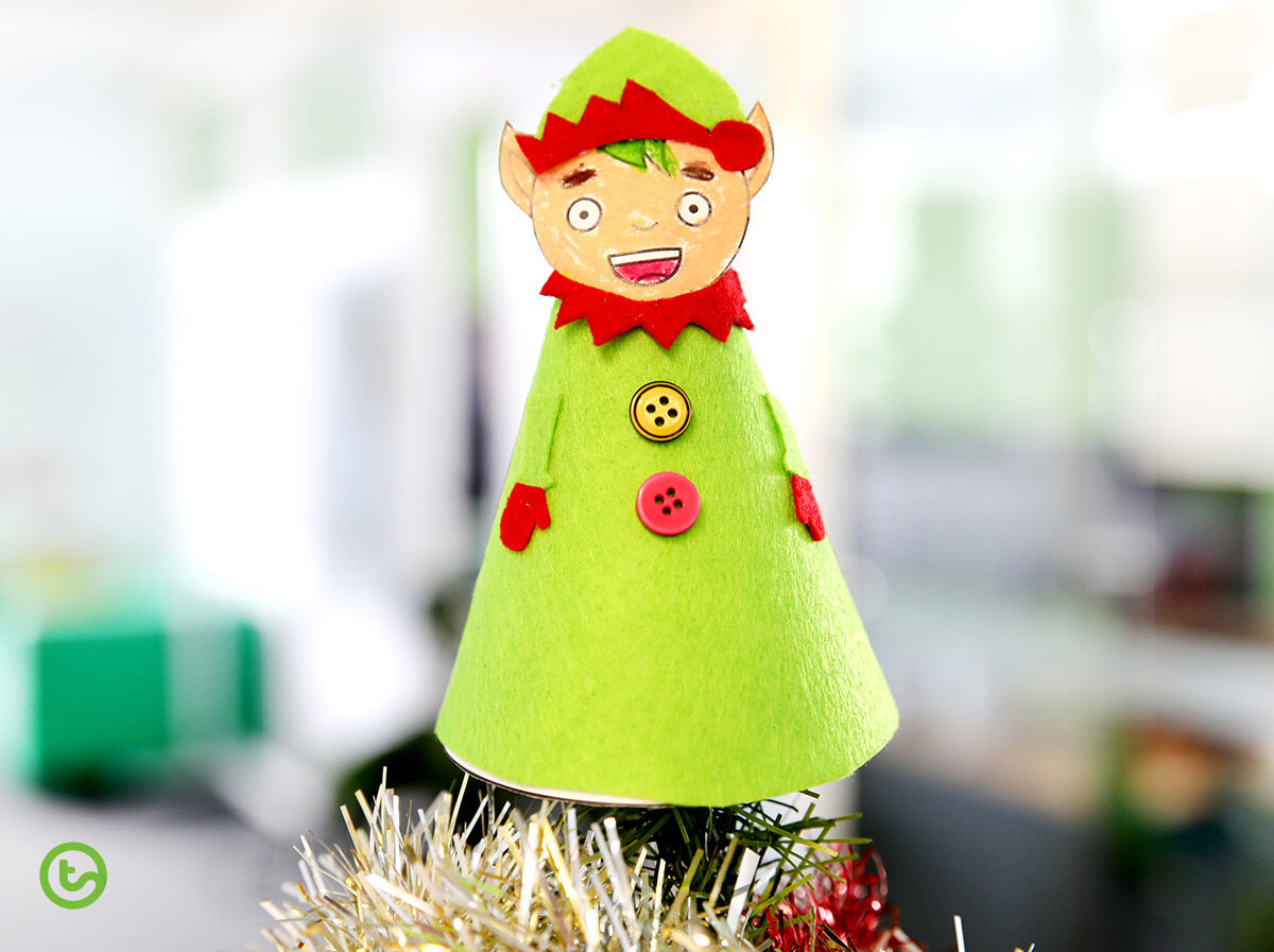 Elf Tree Topper Template