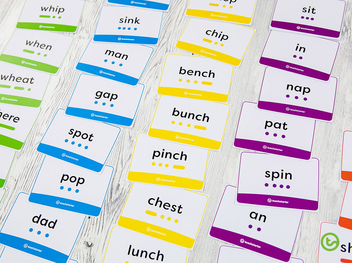 Lingo Phonics Stage 3 Cards - Sound Button Word Cards