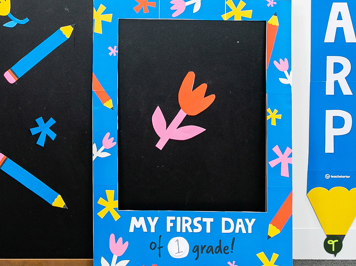 first day of school frame