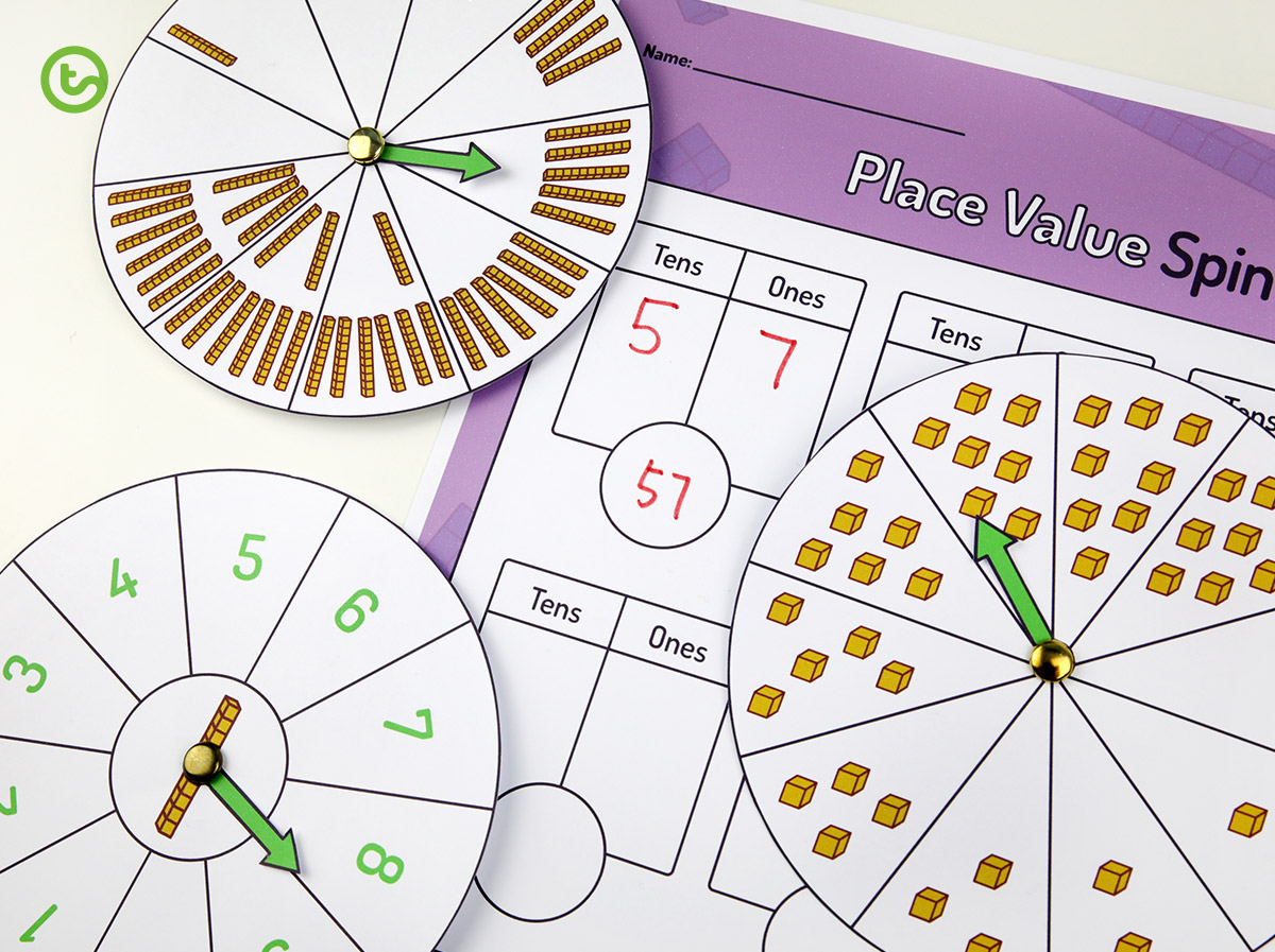 Place Value Spin Activity