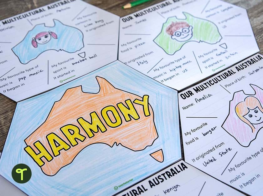 multicultural australia harmony day activity for kids
