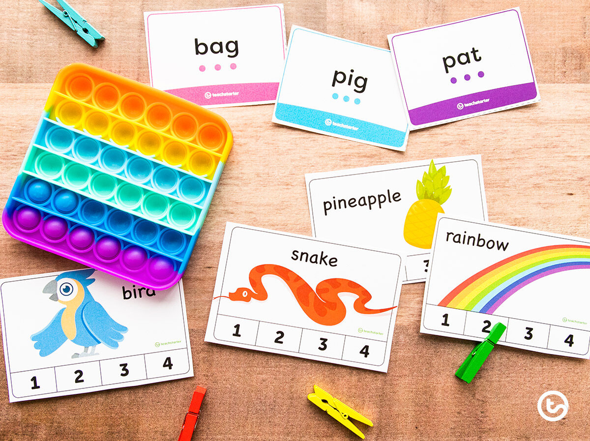 Using pop its for phonics activities