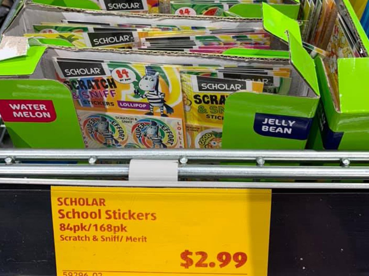 Aldi stickers for teachers