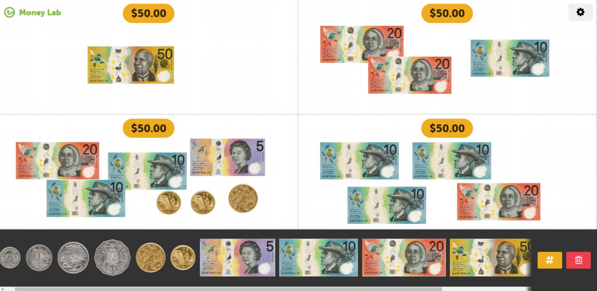 australian money notes printable