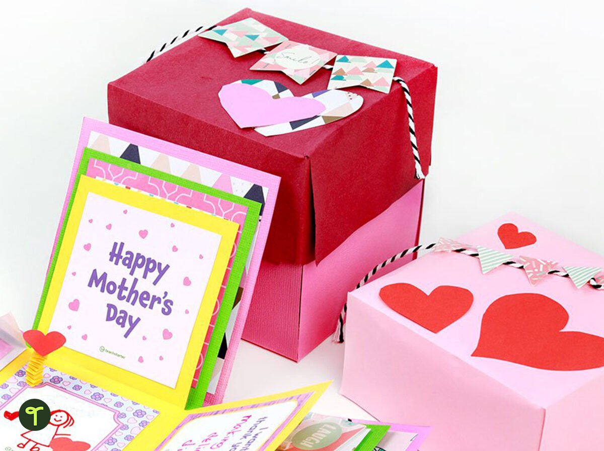 How to Make an Exploding Gift Box for Mother's Day With Your Students