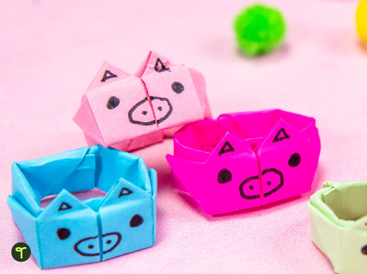 origami ring animal shapes for kids