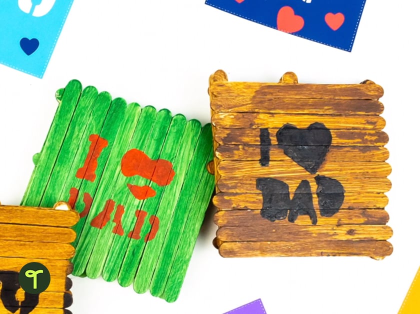 Father's Day craft coasters