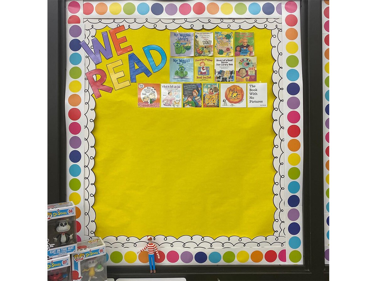 We read bulletin board