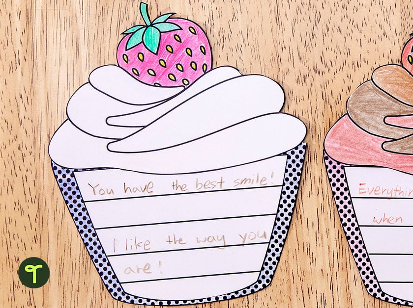 cupcake kindness activity for kids