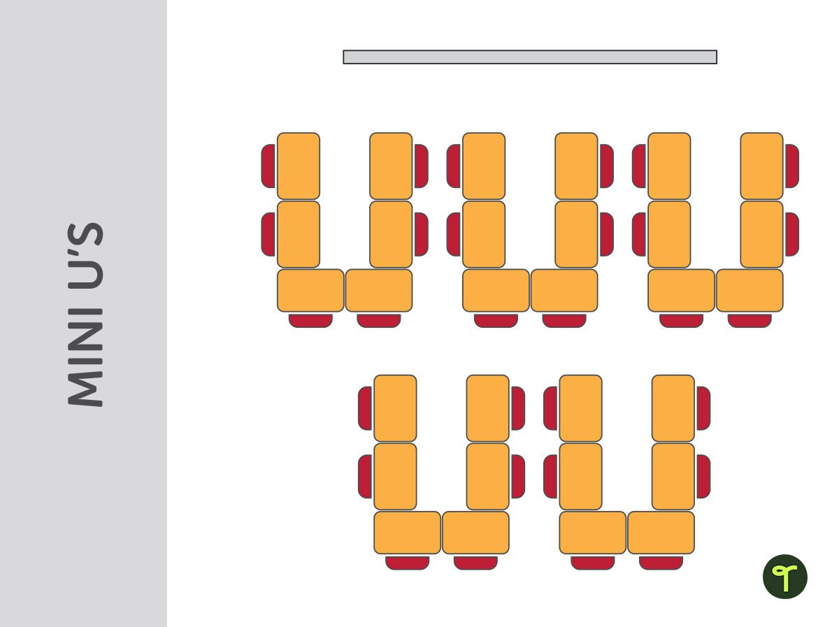 Classroom desks mini u