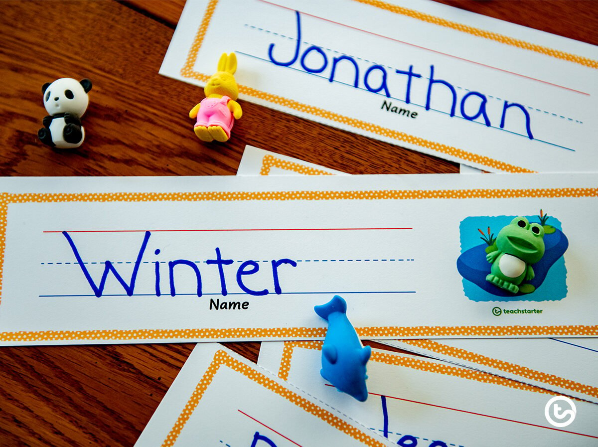 Get Organized with Colorful Name Labels for School and Daycare