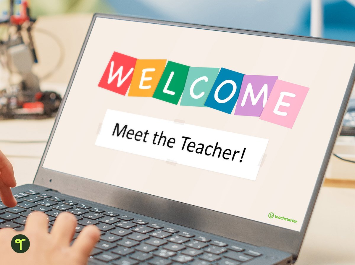 Meet the teacher PowerPoint template