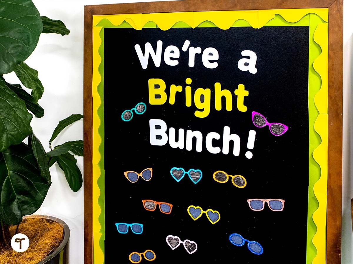 Retro Brights Bulletin Board Letters – Printable PDF