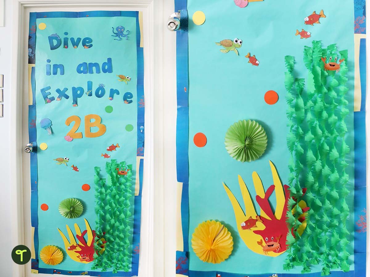 classroom door under the sea