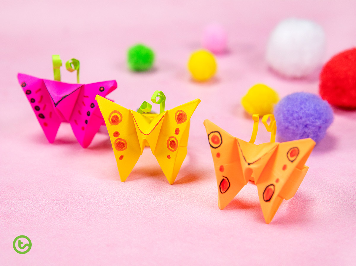 Origami butterfuly ring for kids