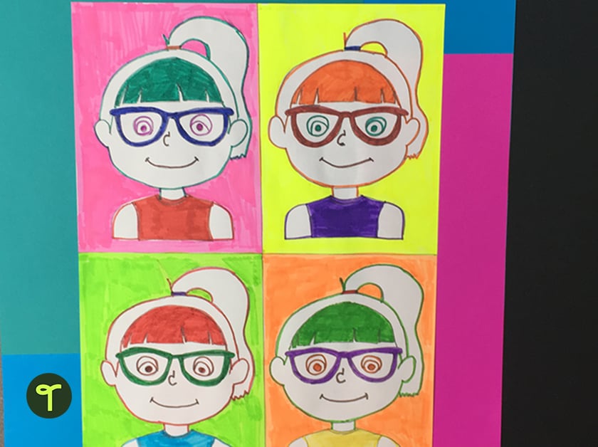 andy warhol art activity for kids