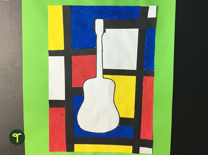 6 Famous Artists For Kids To Study Classroom Art Activities For   Mondrian Art Activity For Kids 