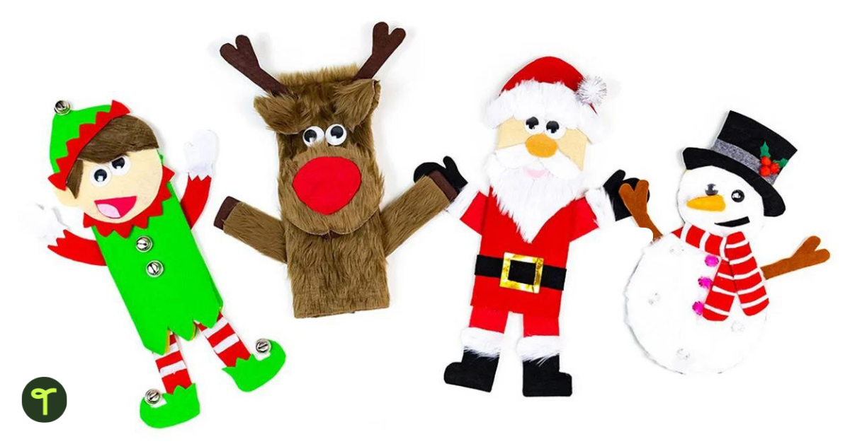 Cute Paper Bag Christmas Character Crafts - Teach Starter