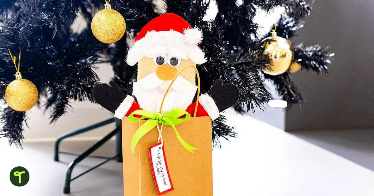 Paper Bag Santa Christmas Craft - Teach Starter