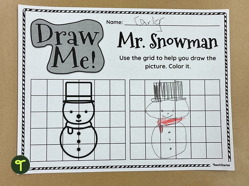 christmas drawing activity for kids